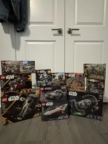 11 Lego star wars sets + 1  Speed champions set (used)