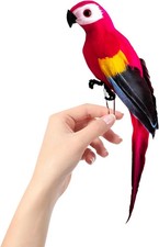 Artificial Parrot Shoulder Bird - Foam Feather Parrot Lifelike Hanging Decor for