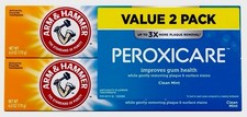 Arm Hammer PeroxiCare Fluoride Toothpaste Clean Mint 6.0 oz ,Whitening Pack 2