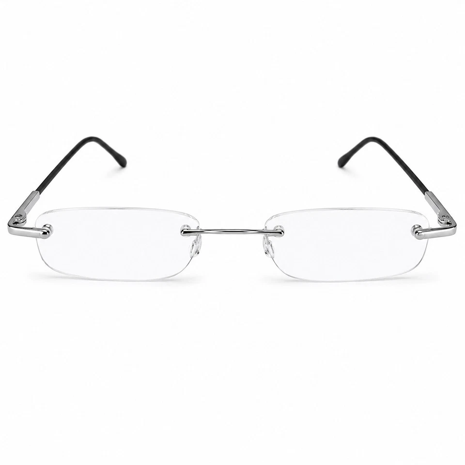 Lesebrille Lesehilfe Victoria Eyes Logic Mini 50-20 Randlos Rechteckig Metall - Bild 1 von 4