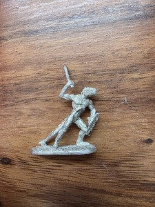 Vintage Ral Partha AD&D 11-475 Lizardmen Warrior Metal Mini Figure