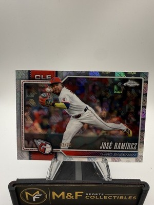 2026 Topps Chrome Jose Ramirez Logofractor /75 Guardians SSP
