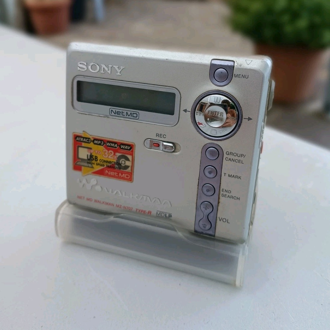 Sony Walkman MZ-N707 MiniDisc NetMD MDLP USB Fully Functional with accessories