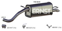 EndschalldäMpfer NachschalldäMpfer Ernst 115049 FüR Fabia Skoda 545 2 Combi TSI