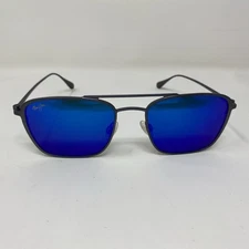 MAUI JIM EBB&FLOW MJ542-27A MB-BH BLUE POLARIZED SUNGLASSES 54-20-145 JAPAN OE64