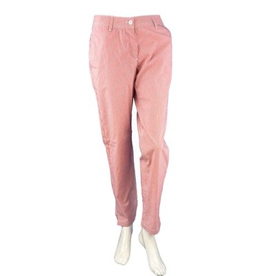 CHERVO Golf Damen Hose Station SUN BLOCK orange gestreift 04C Gr.36 neu