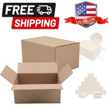 9x6x4 Inch 25 Pack Small Shipping Boxes, Kraft Corrugated Cardboard Boxes Mai...