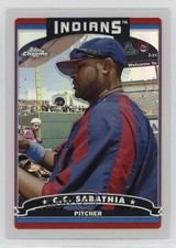 2006 Topps Chrome Refractor CC Sabathia #134 HOF n1u