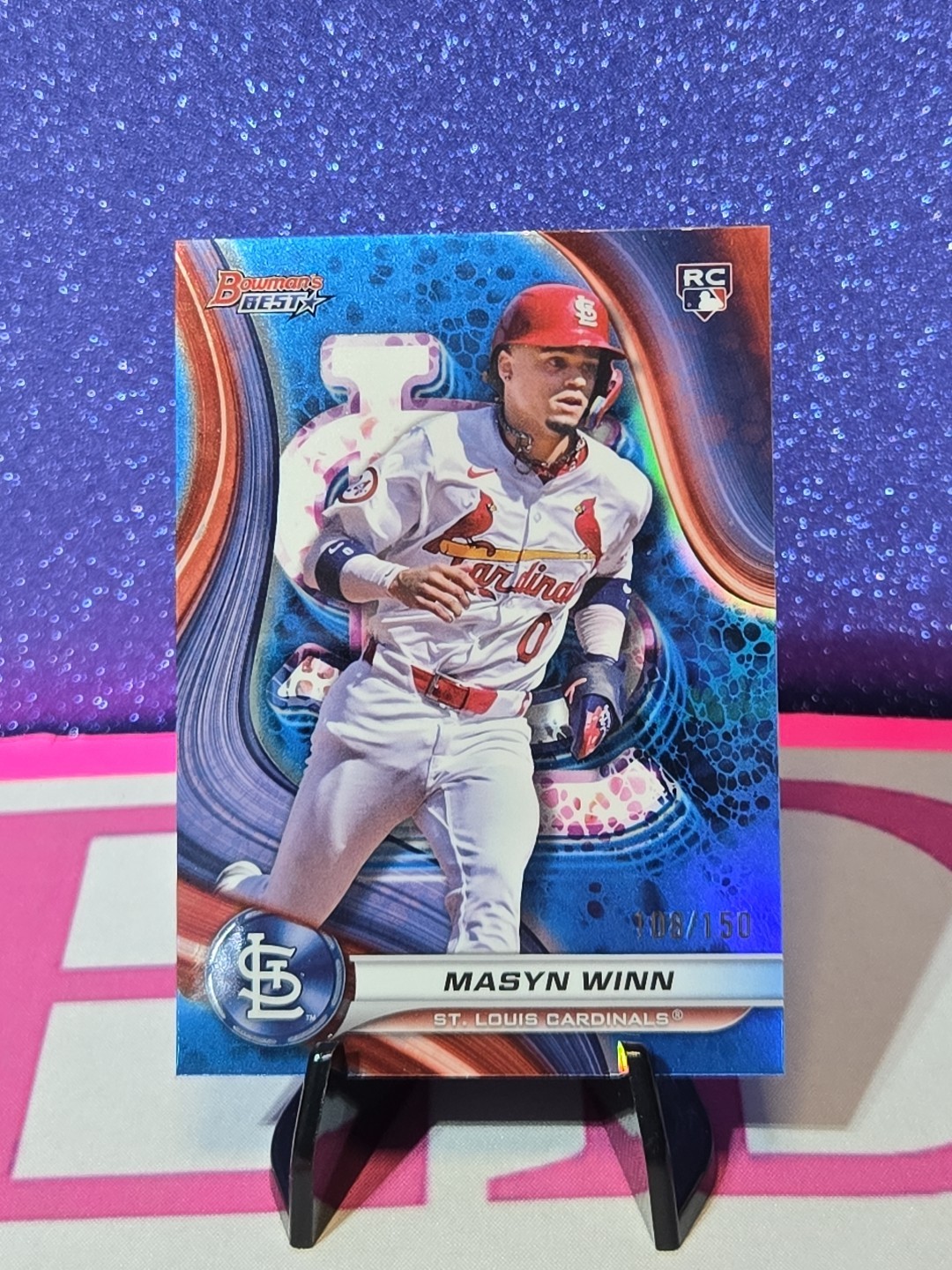 Masyn Winn 2024 Bowman's Best - Blue Refractors #60 #/150 RC Rookie
