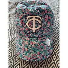 47 Brand Minnesota Twins MLB Women Floral Rose Print Adjustable Strapback Hat