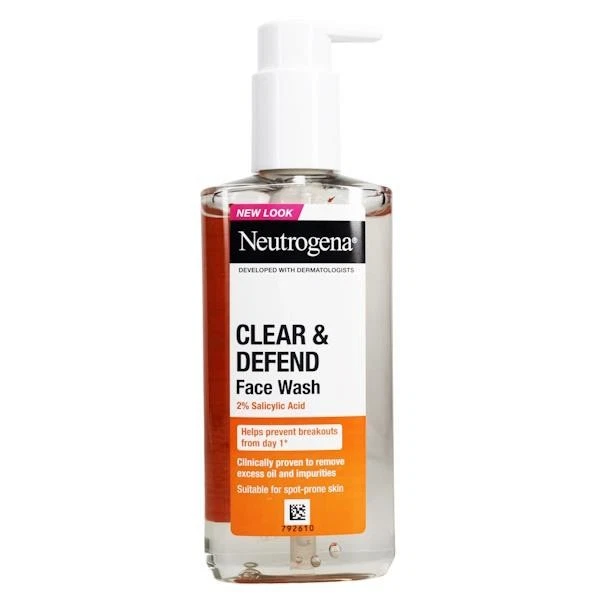 3 x Neutrogena Clear & Defend Face Wash 200ml