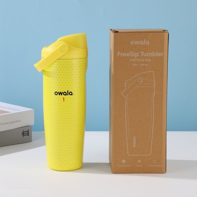 #ad The quot;Thats a Gimmequot; Owala Limited Edition 30oz Free Sip Lemon Yellow $29.99