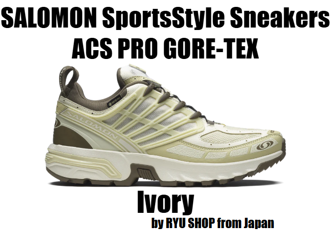 Salomon ACS PRO GORE-TEX Sneakers in Ivory Sage Gray for Sporty Style