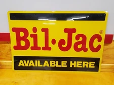 Vintage Bil Jac Double Sided Advertising Sign 36x24 Ships Free