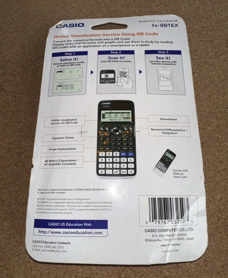 Calculadora Científica Original Casio FX-991EX SELLADA Classwiz FX991EX Totalmente Nueva Foto 3 de 4
