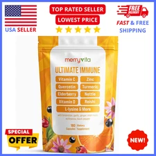 Liposomal Vitamin C 1000mg with Zinc & Elderberry – Immune Support 180ct