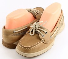 80 SPERRY Top- Sider Tan Leather Designer Boat Shoes Women's 5 M
