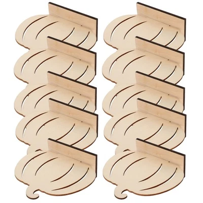 Beige Unfinished Wooden Pumpkin Figurines for Halloween Thanksgiving Decor - Imagen 1 de 4