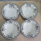 Rockett St George Floral B&W Tiny Gold Stars 4 Bowls Non Microwaveable