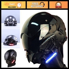 Futuristic Punk Mask for Techwear Cosplay, Halloween Costume Accessory