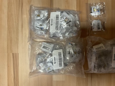 Cat 5e RJ45 White Keystone Jack 75 Units NEW 310-120WH UL Listed -Bag Of 75