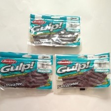 [3 Items] Gulp Pulse Craw 3 inch Artificial Bait Worm Berkley Gulp (3 Bug)