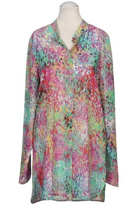 SEM PER LEI Bluse Damen Oberteil Hemd Hemdbluse Gr. EU 36 Mehrfarbig #6ph2cew