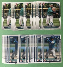 (50) 2023 2024 Bowman Michael Arroyo 1st Card Lot Seattle Mariners Rookie RC