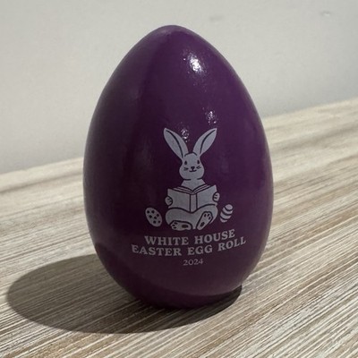 2024 Official Joe & Jill Biden White House Easter Egg Roll PURPLE Bunny (No Box)