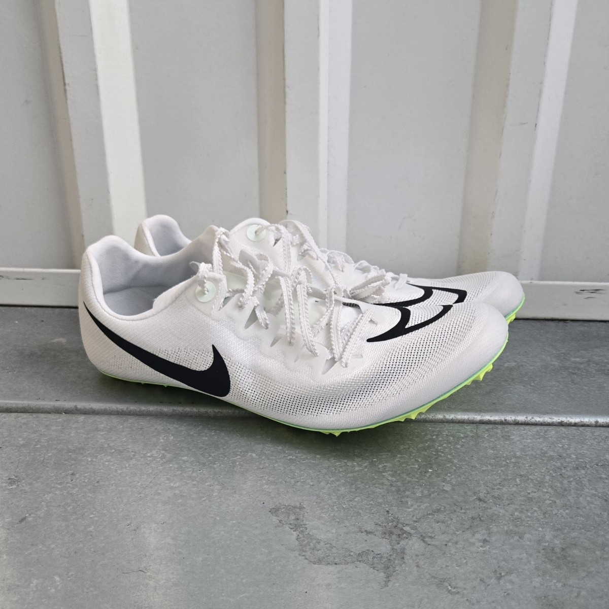 Nike Zoom Ja Fly 4 Spikes White Black Bright Spruce Men's Size 9