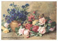 Cesare Camporesi - Natura Morta con Fiori - Rose e Fiordalisi
