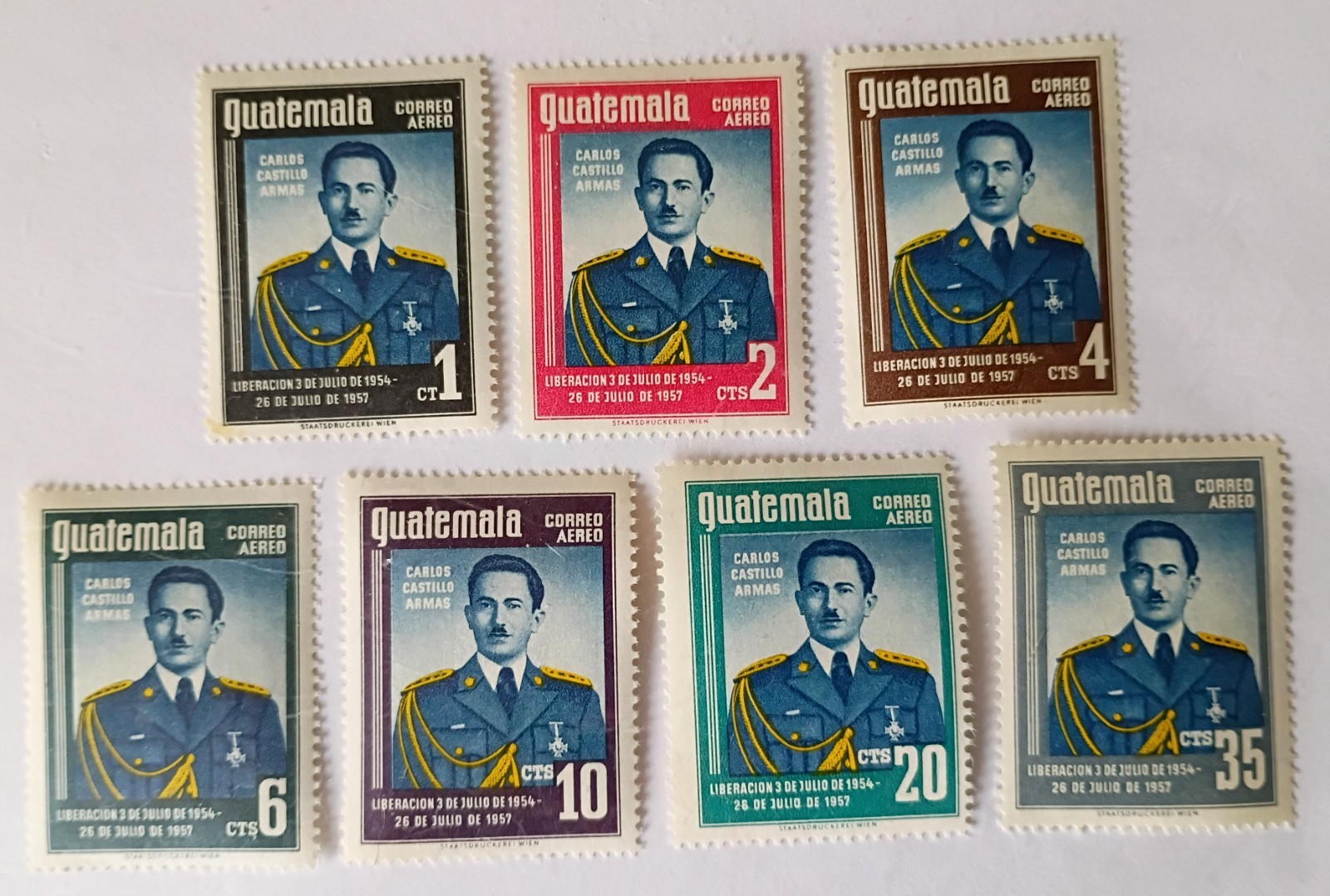 Guatemala Airmail Stamps, 1959, sc#C223-229, Mint, NH, OG, Complete Set