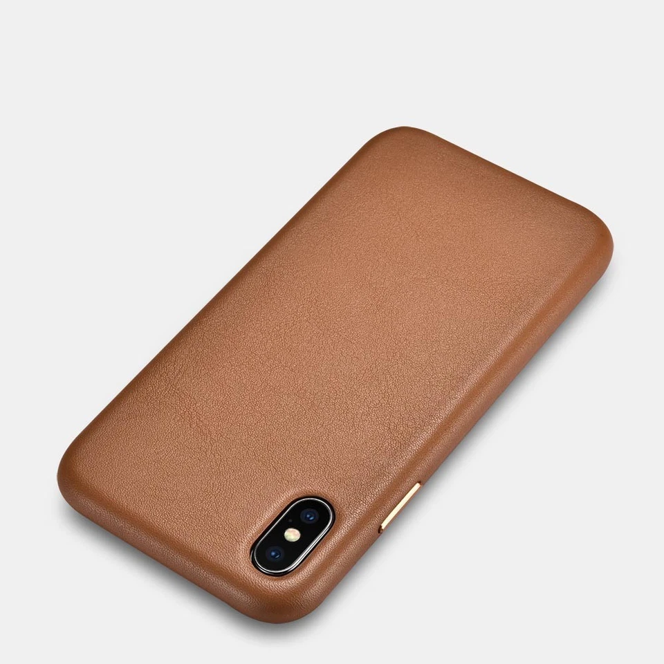 FUNDA DE CUERO NEGRA OFICIAL GENUINA ICARER IPHONE XS MAX Foto 4 de 4