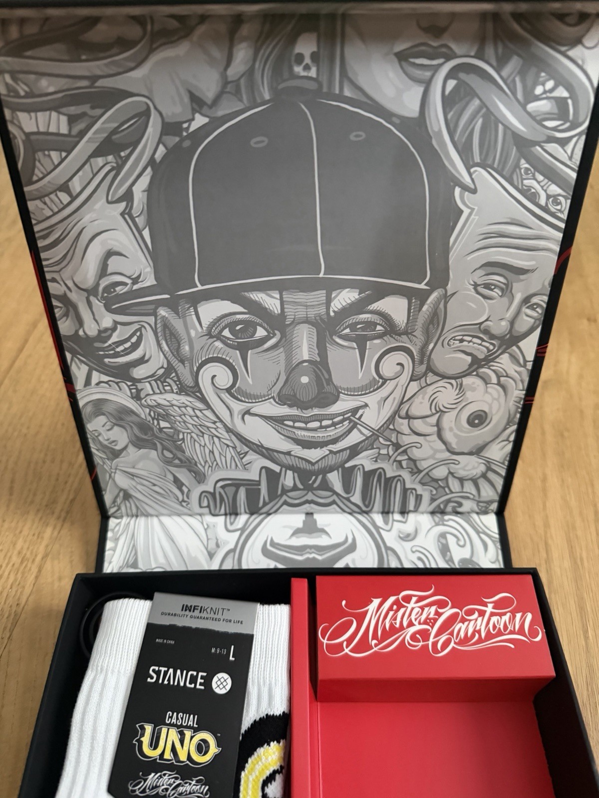Mister Cartoon x Uno x Stance (Socks And Box Only) Brand New DS Rare Mr Cartoon image 9