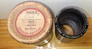 EDISON 2MIN CYLINDER RECORD #9462 A LEMON IN THE GARDEN OF LOVE BILLY MURRAY