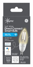 Cync LED Soft White Smart Light Bulb, BC Shape, 500 Lumens, 6 Watt - 93130188