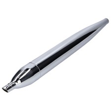 Verchromter Resonanzauspuff 28mm Anschluss für Mofas & Kleinkrafträder Mofas/Kle