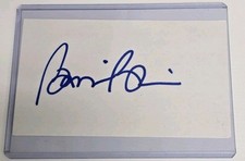 Bonnie Blair Signed Autographed Index Card USA Olympics Gold Medal Skating