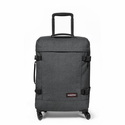 Eastpak Trolley TRANS4 S Black Denim, 44L, Handgepäck in Grau