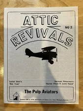ATTIC REVIVALS #2, 1980 1st pulp reprints, Lester Dent slim magazine fanzine