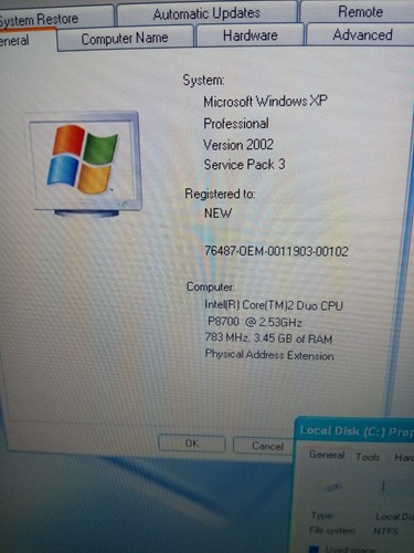 DELL LATITUDE E5500 P8700 2.53GHZ 4GBRAM 500GBHDD WIN XP SP3 OFFICE 2007 - Picture 2 of 21