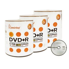 300 Smartbuy 16X DVD R 4.7GB Logo Top Data Video Blank Recording Disc