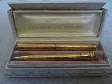 Antique Wahl Eversharp 14K Gold Filled Pen and Pencil Set Original Box