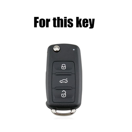 3 Button Remote Flip Car Key Fob Case Cover For VW Transporter Golf Mk6 Cab Plus - Picture 2 of 12