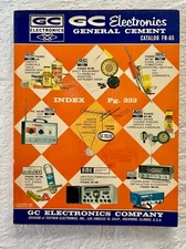 1963 GC Electronics General Cement Catalog FR-65 with 336 pages illustrations