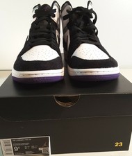 Size 13 - Air Jordan 1 Mid SE Black Light Solar Flare Heather Varsity  Purple White for sale online | eBay