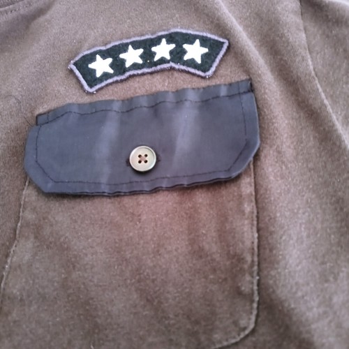 Libertador New York City Shirt Mens Army Green Sleeve Henley Polo Shirt Pocket - Picture 8 of 9