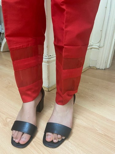 Donna Indiano Pakistano da Festa Stile sigaretta ULTIMA MODA PANTALONI  PANTALONE | eBay