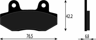 PAAR BREMSBELÄGE VORNE KYMCO JETIX 125 125 2010>2010