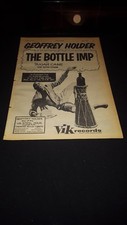 Geoffrey Holder The Bottle Imp Rare Original 1957 Promo Poster Ad Framed!